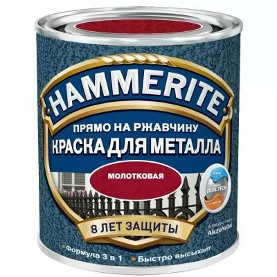 ХАММЕРАЙТ по ржавчине молотковая RAL8017 черный 5л