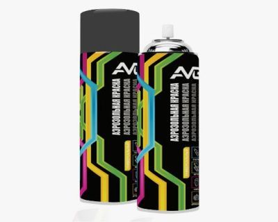 Аэрозольная краска AVG коричневая RAL 8028, 520 мл