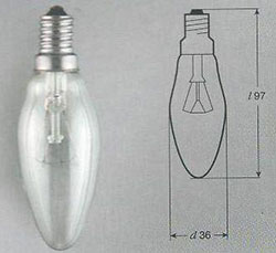 Лампа ДС 40Вт Е14 100шт. в упаковке