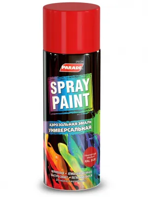 Эмаль аэрозольная PARADE Spray Paint RAL9005 Черный глянцевый 400  мл